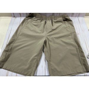 Magellan Cargo Khaki Fishing Water Repellent Shorts Mens Size XL Extra Large